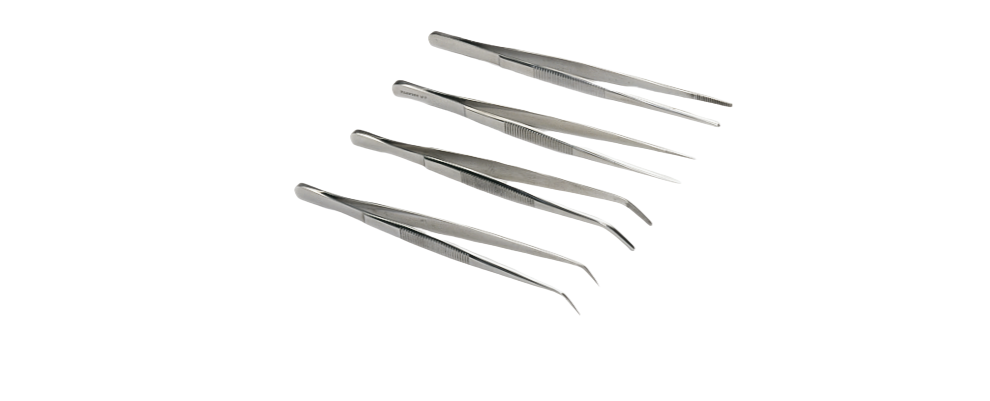 Pinza Disección Recta Punta Fina