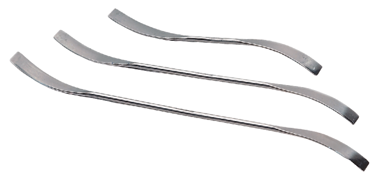 Espátulas Doble Plana Puntas Curvadas