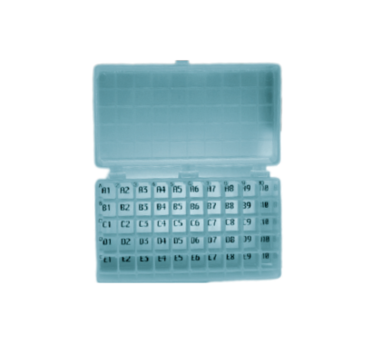 Caja Para Almacenar 50 Cryoviales Y Microtubos De 1,5 A 2 Ml
