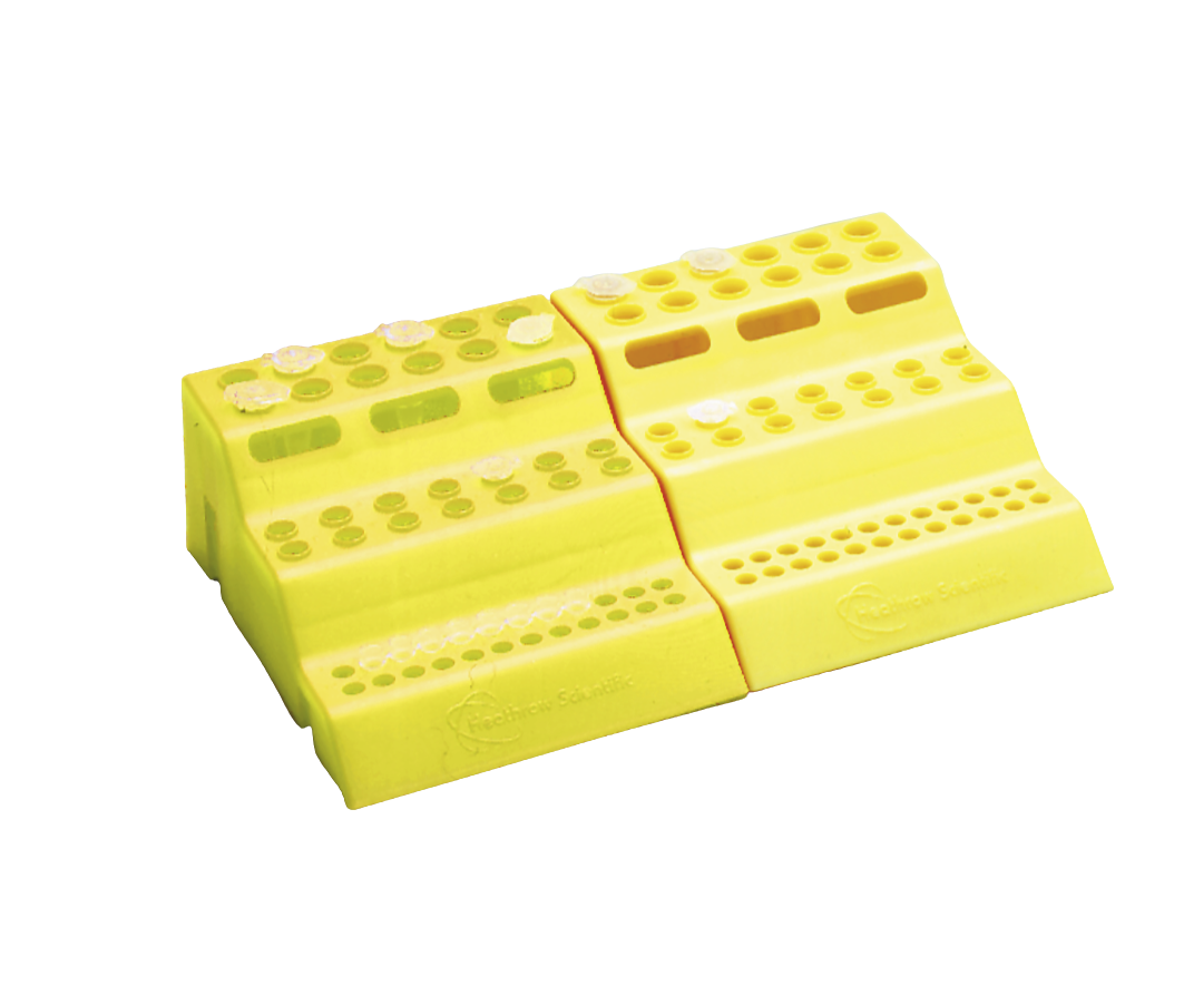 Gradilla Tres Niveles Para Microtubos De 0,2 - 0,5 Y 1,5 Ml