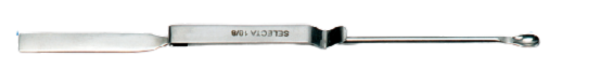Microespátula Cuchara Plana Con Clip De Sujeción