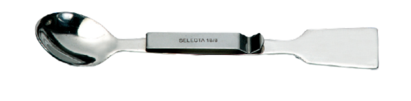 Espátula Cuchara Plana Con Clip De Sujeción