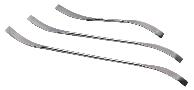 Espátulas Doble Plana Puntas Curvadas